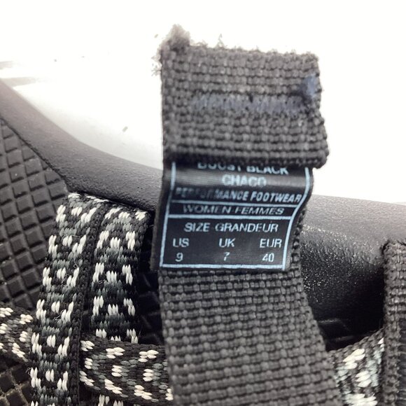 Chaco Z Cloud X2 Strappy Womens 9 Black & White Performance Sandals - Picture 8 of 11